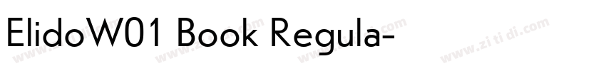 ElidoW01 Book Regula字体转换